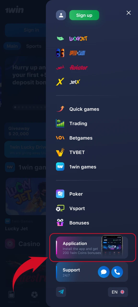 Go to official website and download APK.