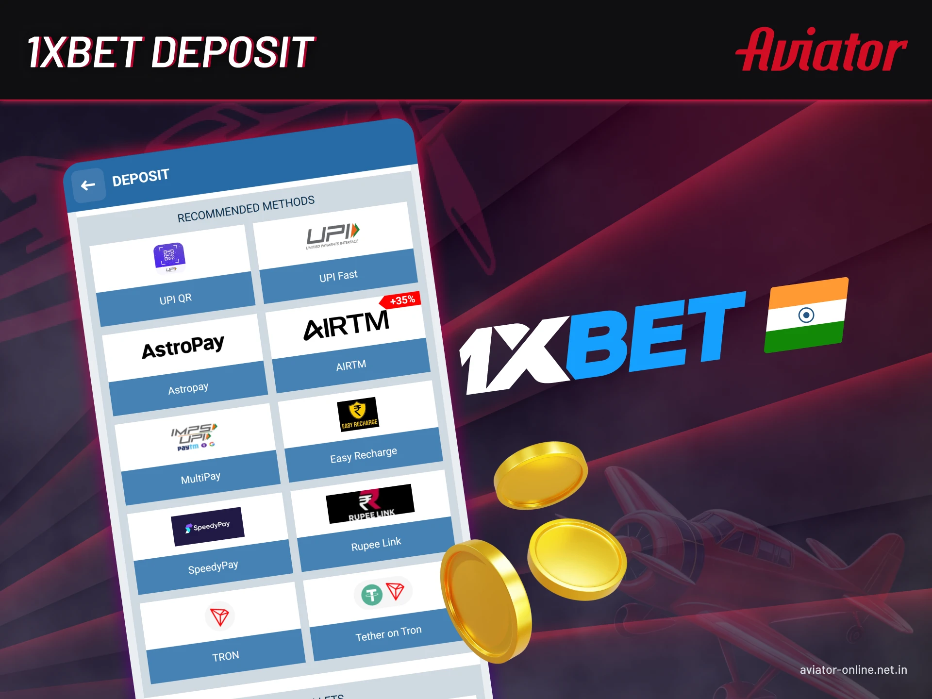 Learn everything about the 1xBet deposit.