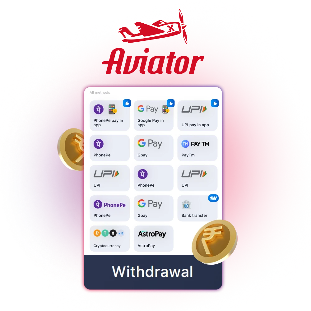 Learn everything about the withdrawal in the Aviator game.