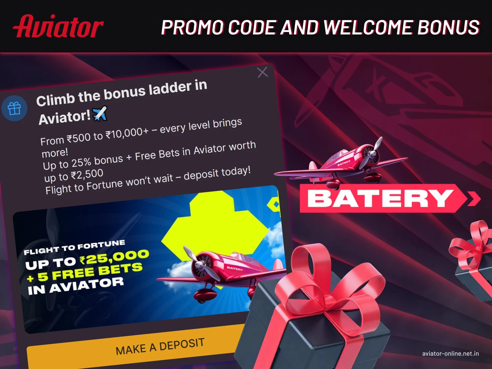 Batery has many bonuses that will help you earn additional rewards.