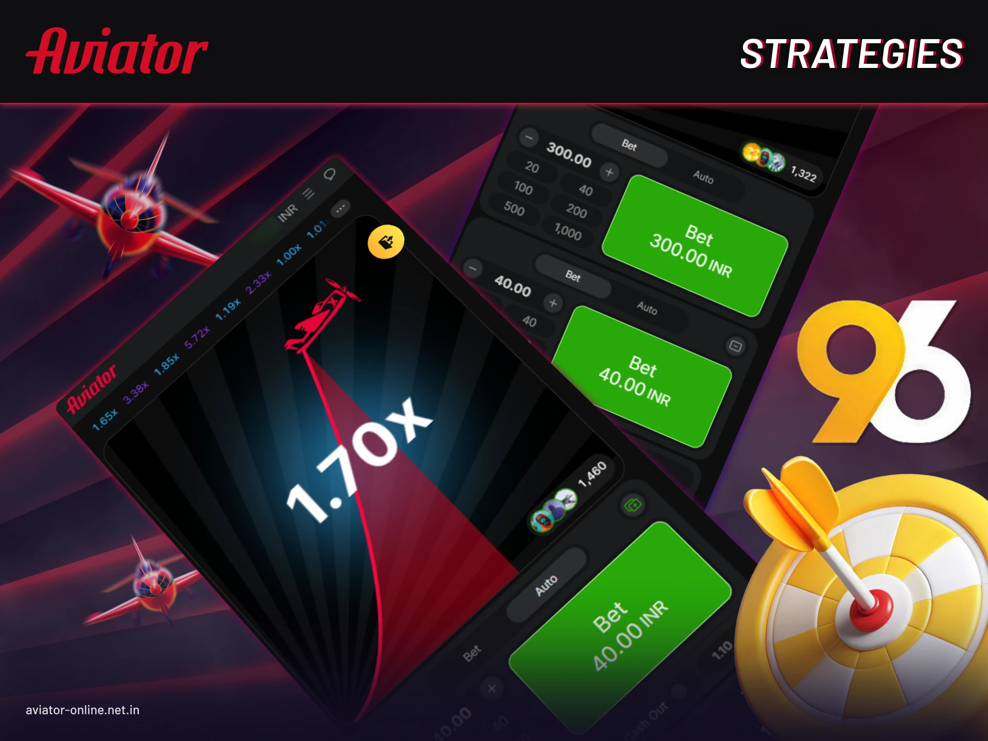 How to manage your bankroll while playing 96in Aviator.