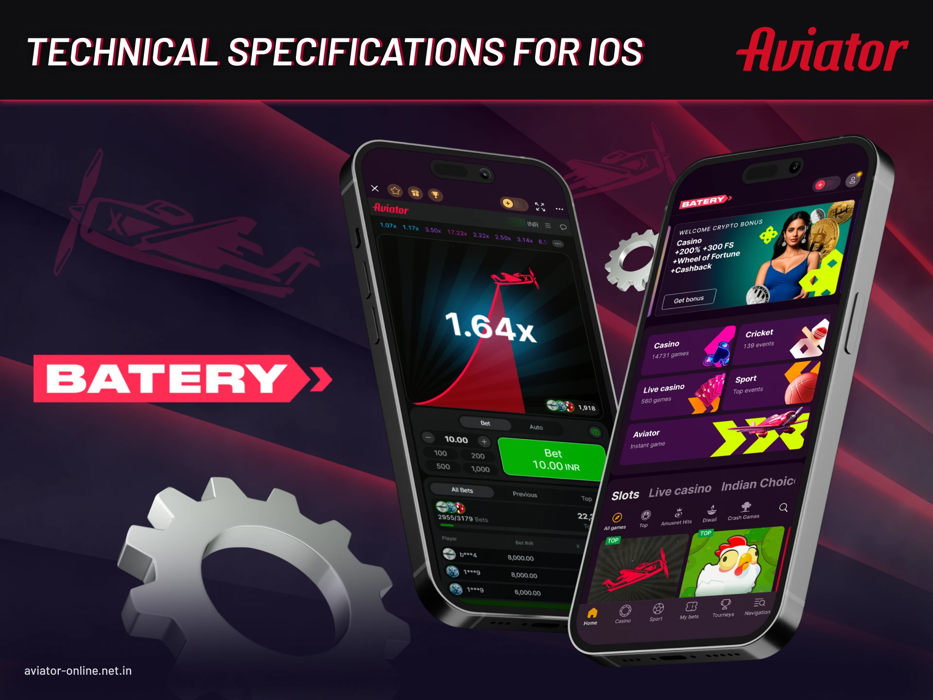 To run the Batery app, you need a phone with minimal technical requirements.