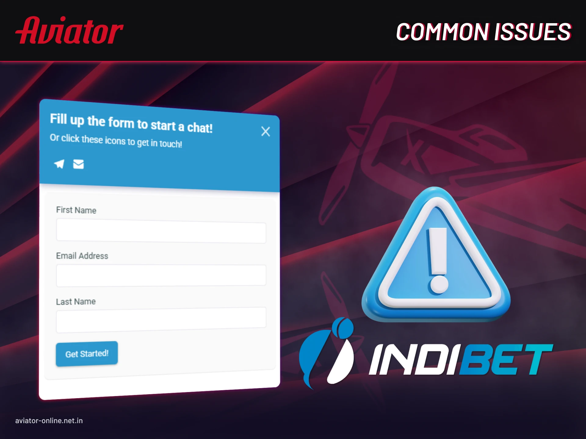 How to fix common problems and errors in the Indibet Aviator app.