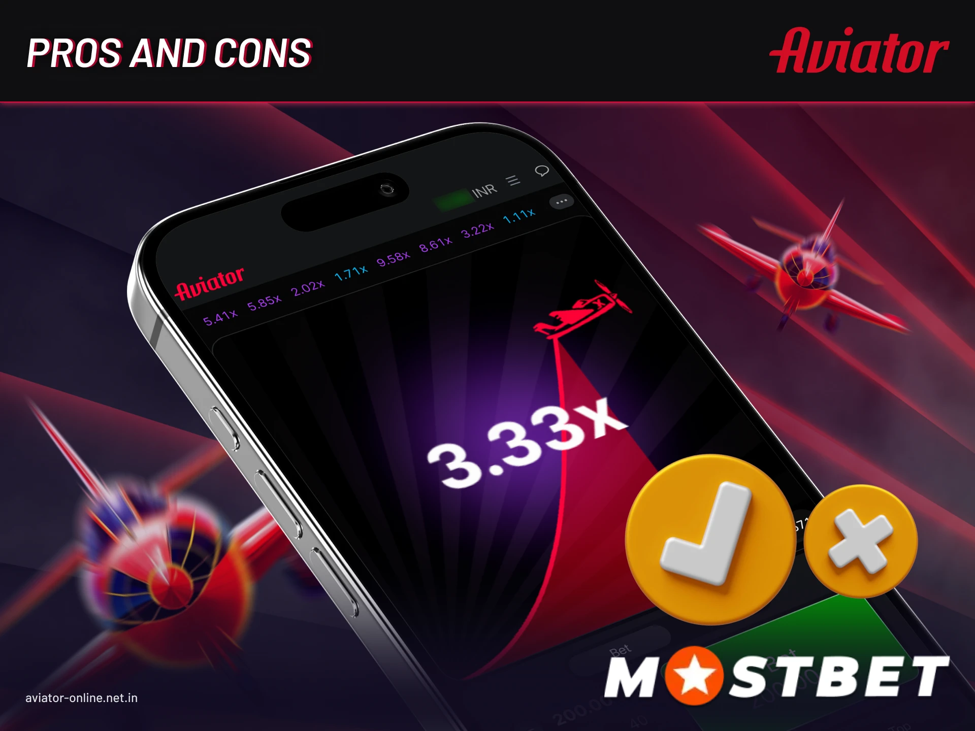 Mostbet Aviator app review showing benefits and limitations.