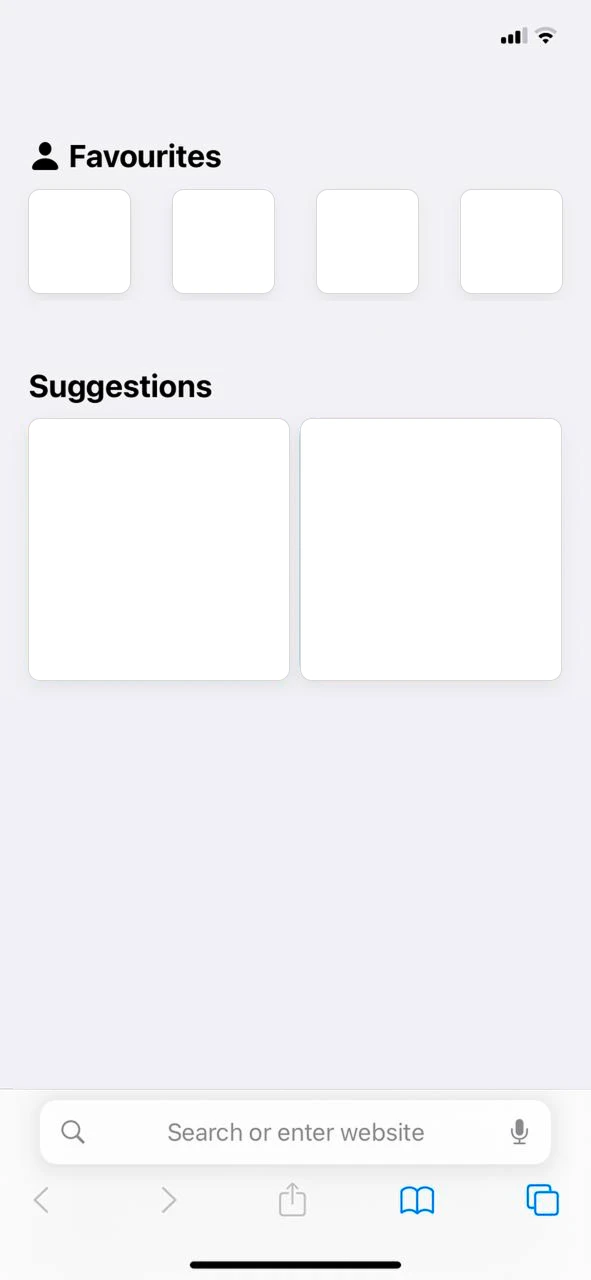 Open the browser on your phone.