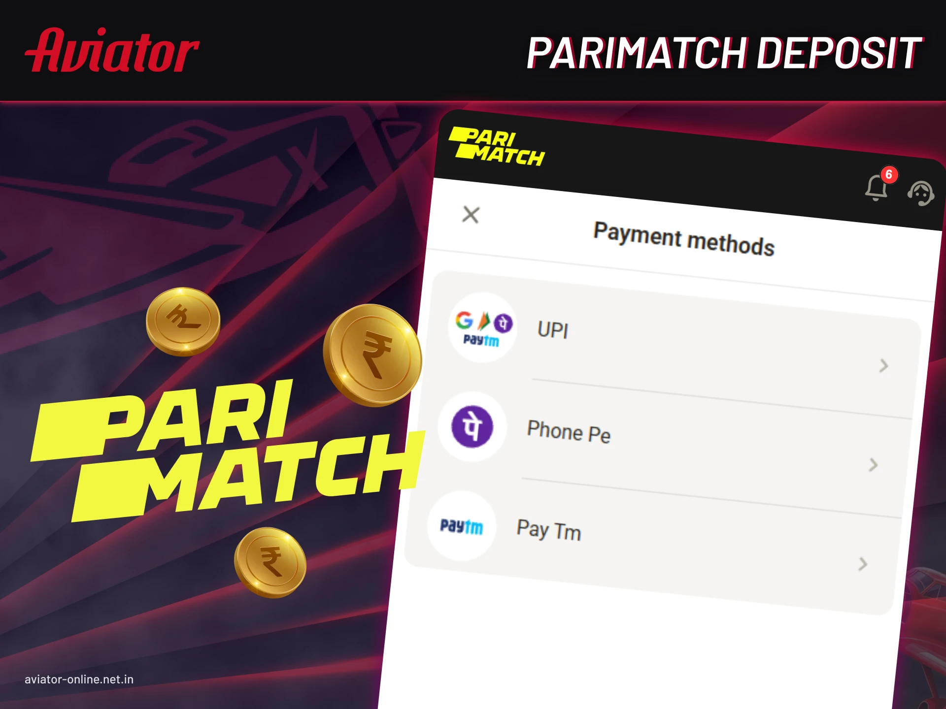 Learn everything about the Parimatch deposit.