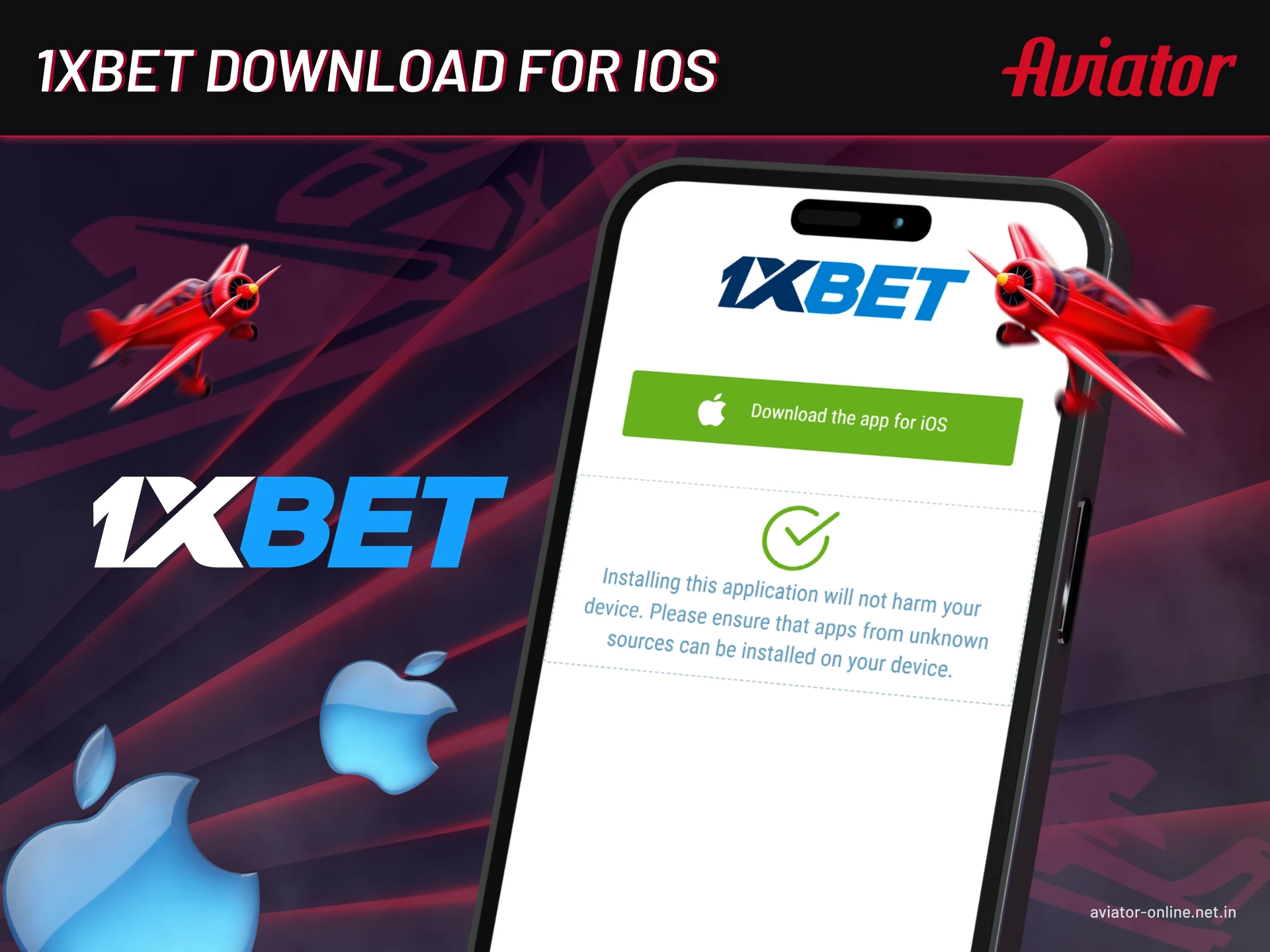 Easy steps to install the 1xbet app for iOS.