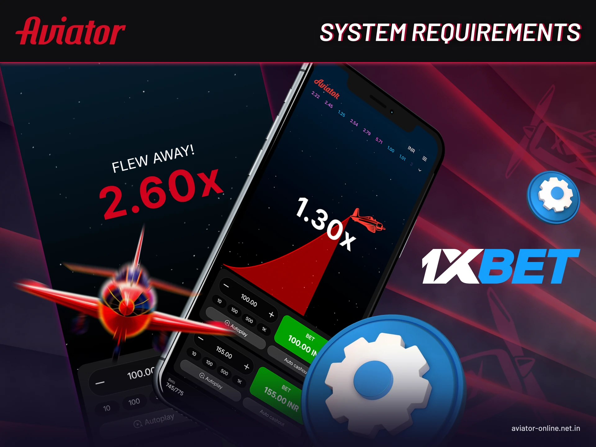 Minimum Android and iOS version, RAM, storage, and processor needed for 1xBet app.