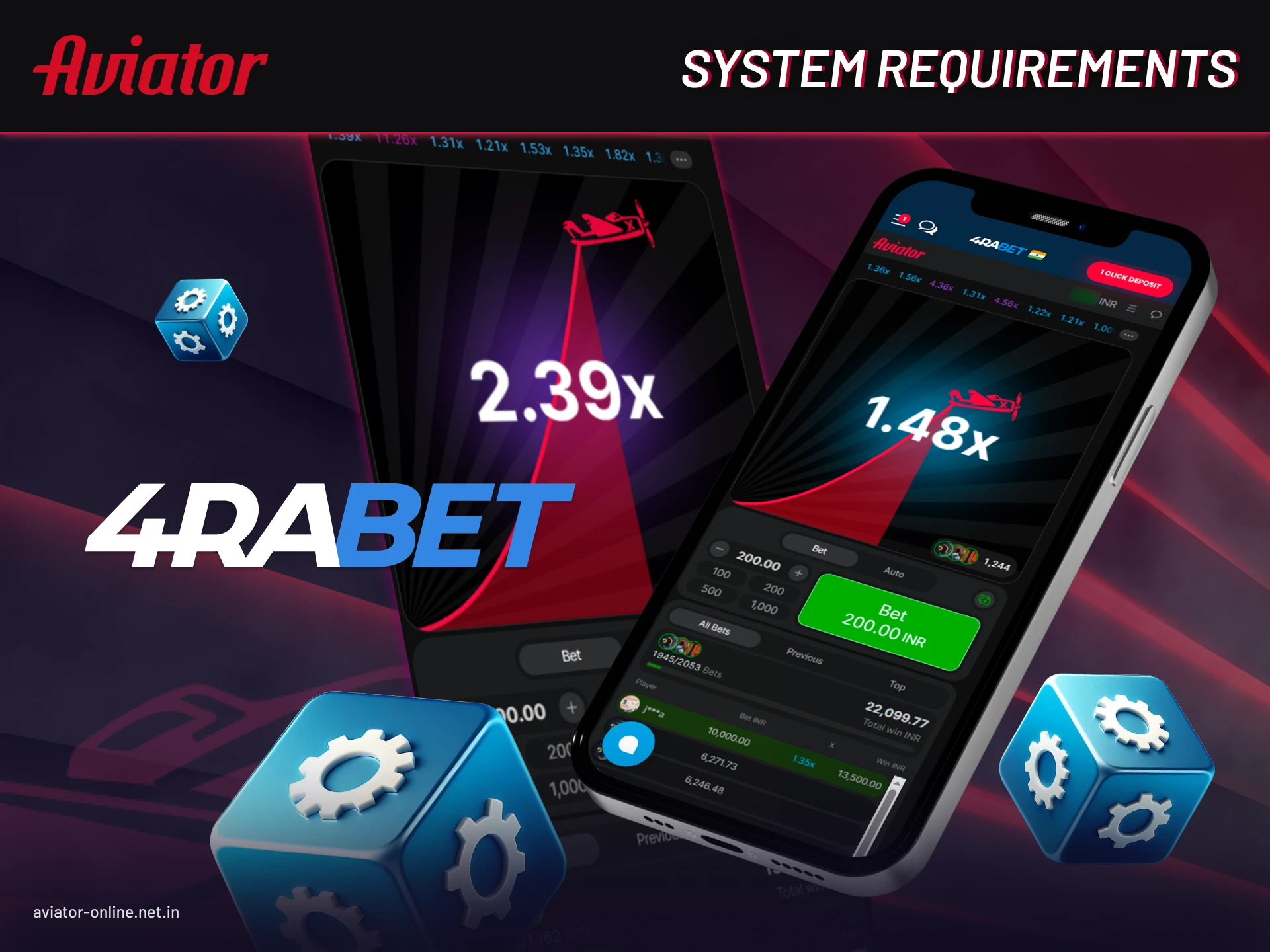 Technical specifications needed to run 4rabet Aviator mobile app smoothly.
