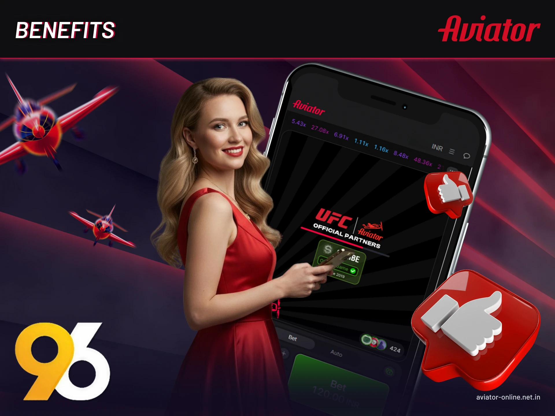 Why players choose the 96in Aviator app for gaming.