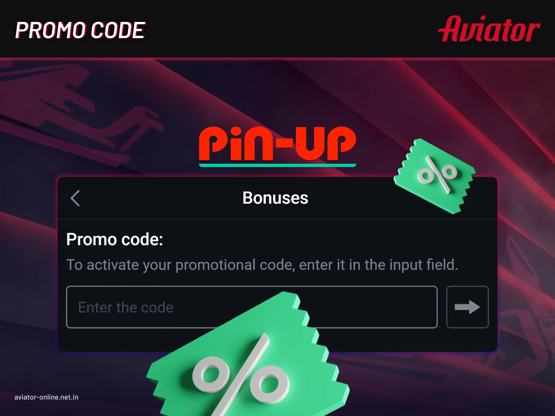 Use Pin Up Aviator bonus code on mobile app for extra rewards.