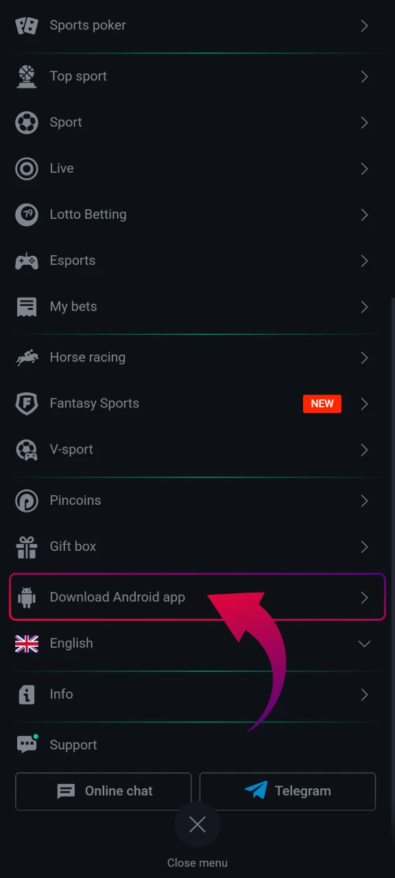 Find the section with mobile applications.